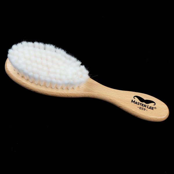 Wooden Handle Hairdressing Soft Fiber Brush Barber Neck Duster Cleaning Remove Brush Hair Styling Tools