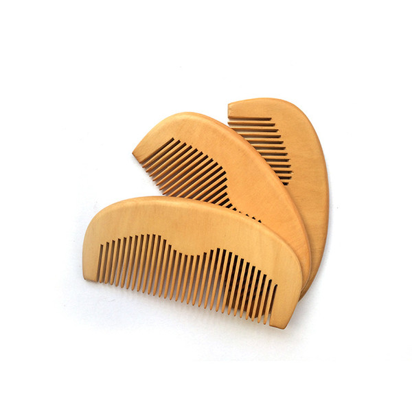 Your LOGO Customized Combs Engraved Logo Natural Wood Comb Beard Comb Wooden Comb Carve Your Name Mens Grooming Business Promotion Gifts