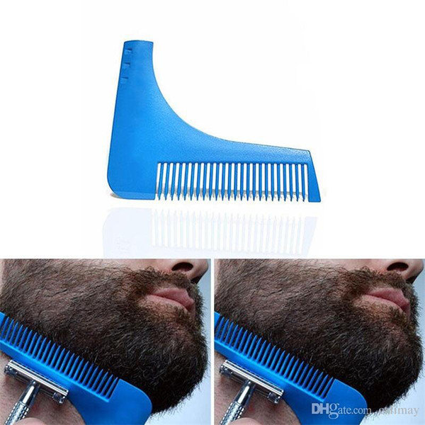 Beard Shaping Comb Men Facial Shave Shaping styling Tool Shower Salon Beard Shaving comb care brush Hair removal Tools Brushes with packing