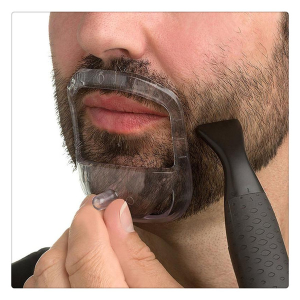 5 Sizes Beard Care Grooming Kit Beard Modeling Tool with Storage Bag for Man Template Beard Shaving Tool Transport