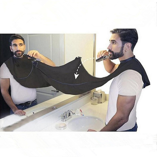 100*70cm Bathroom Beard Catcher Shave Apron Trimmer Hair Gown Sink Tool Man Catcher Beard Care Bib Attach Trim Bathroom Wall Shave Mirror