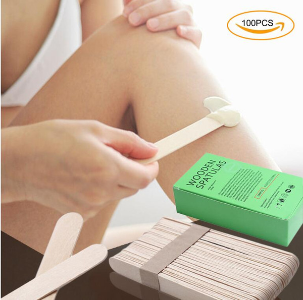 Portable Epilation Wax Stick Hair Removal Wood Spatulas Health and Beauty Multi-functional Ice Cream Stick Mask Rod