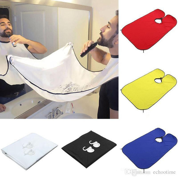 500pcs Male Beard Apron Man Bathroom Black White Beard Care Trimmer Hair Shave Apron Men Waterproof Cleaning Protect