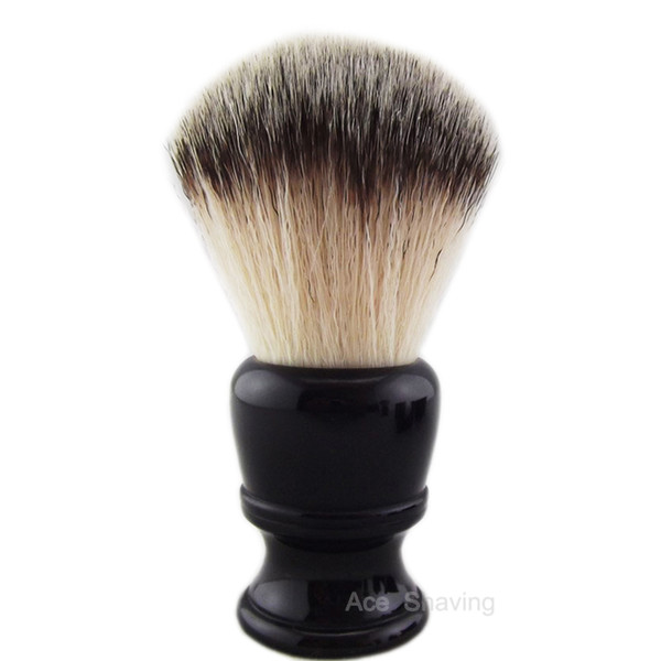 Nylon Hair Wet Shaving Brush Black Resin Handle Synthentic Hair Knot Size 24mm