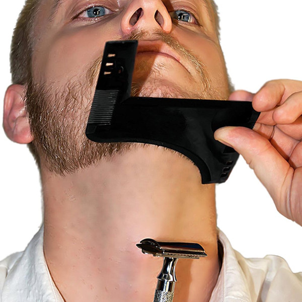 New Comb Beard Bro Shaping Tool Sex Man Gentleman Beard Trim Template Hair Cut Hair Molding Trim Template Beard Modellin