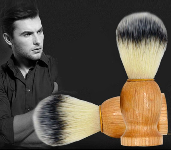 Superb Barber Salon Shaving Brush Black Handle Blaireau Face Beard Cleaning Men Shaving Razor Brush Cleaning Appliance Tools 2018