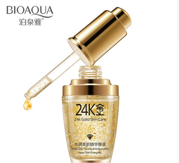 BIOAQUA 24K Gold Face Serum Moisturizer Essence Cream Whitening Day Creams Anti Aging Anti Wrinkle Firming lift Skin Care