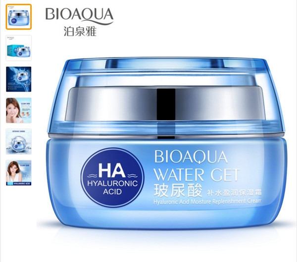 BIOAQUA Moisturizers Replenishment Cream Hyaluronic Acid Day Creams Face Skin Care Whitening Skin HA Anti Aging Anti Wrinkles