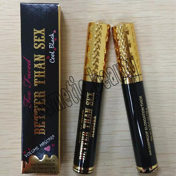 NEW faced Mascara Better Volume Mascara Better Than Sex Cool Black Mascara Thinck Waterproof Elongation 10g High Quality DHL Free shipping