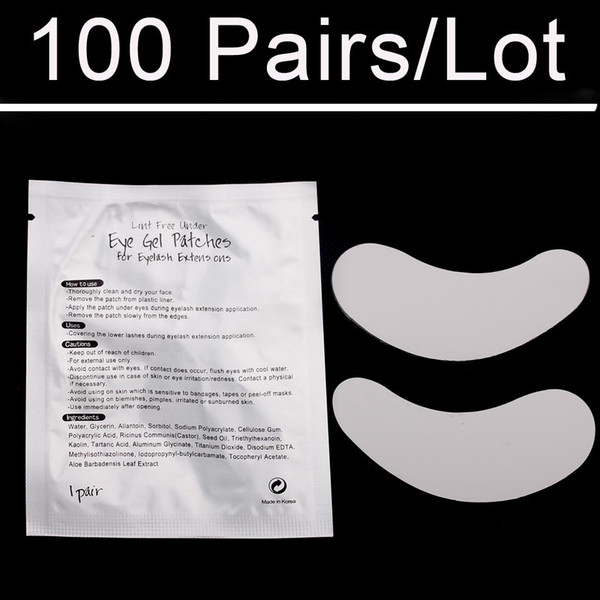 Luxury 100 pairs Eye Patches Eye Pad For Eyelash Building Eye lashes Extensions Made In China