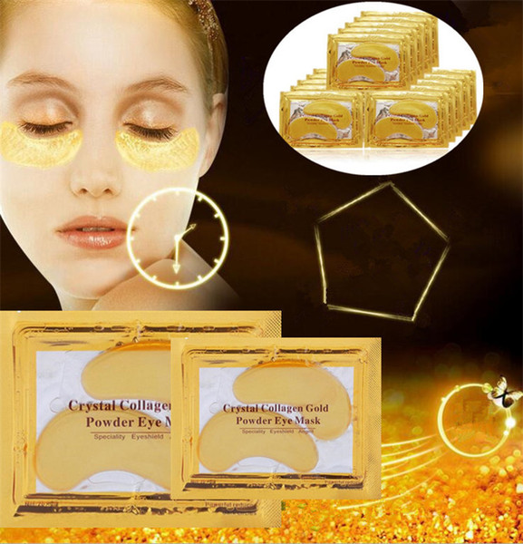 Hot sale Gold Crystal Sleeping Eye Mask Eye Patches Fine Lines Face Care Skin Eye Care FB081