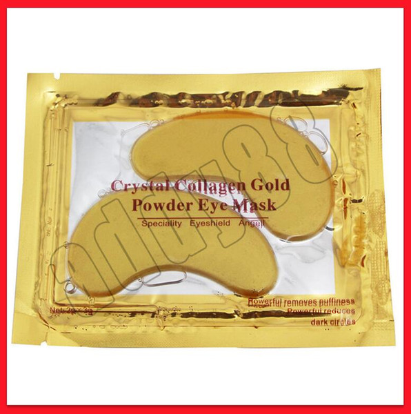 Hot Eye Makeup Eyes Care Crystal Gold Powder Eye Mask Anti-Aging Eliminates Anti Dark Circles Collagen Eye Mask Moisturizing