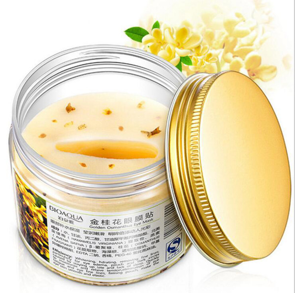 BIOAQUA Gold Osmanthus Eye Mask 80 Pcs/ Bottle Eye care Collagen gel Sleep Patche Remover dark Circles