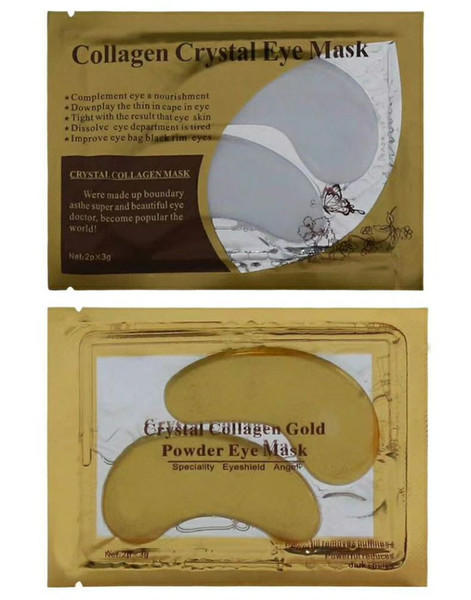 Collagen masks for eye gold powder eye care makeup eyes dark circle remove cosmetics easy to use DHL Free