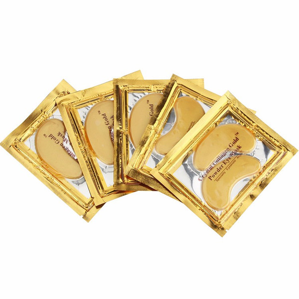 40PCS(20PAIRS) Gold Crystal Collagen Sleeping Eye Mask Hotsale Eye Patches Mascaras Fine Lines Face Care Skin Care