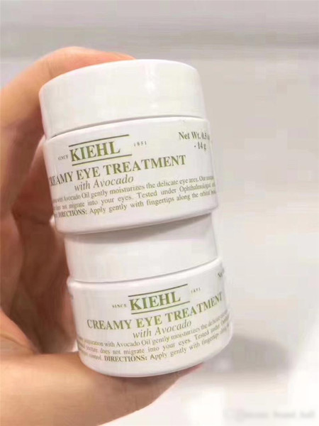 KIEHL Creamy Eye Care Cream with Avocado Wt14g Replenishment Fade dark circles Pure natural plant Avocado Night cream for free shipping