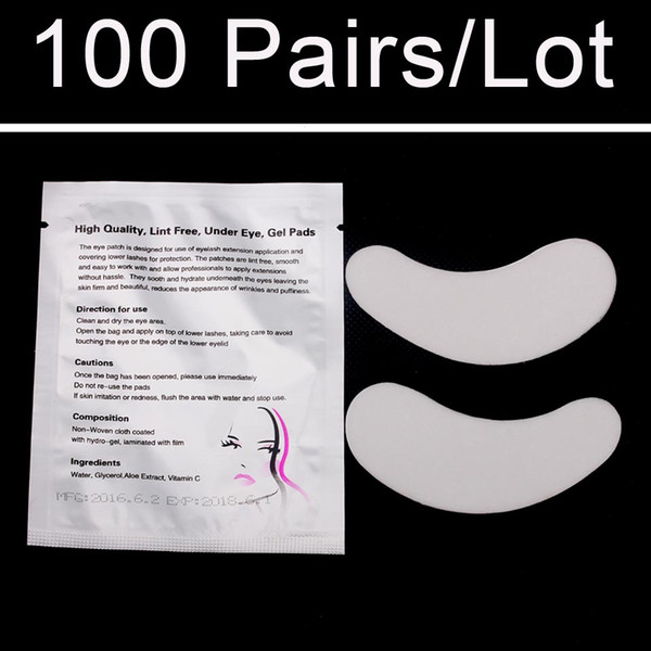 Super Cheap 100 pairs/Bag Luxury Eye Patches Eye Pad For Eyelashes Extensions Makeup Tools and Accessories Stickers