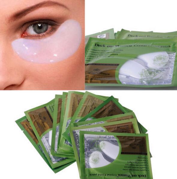 50pcs=25pairs/Pack Deck Out Women Crystal Eyelid Patch hot selling Anti-Wrinkle and Moisturizing Collagen Vitamin Crystal Eyelid Patch