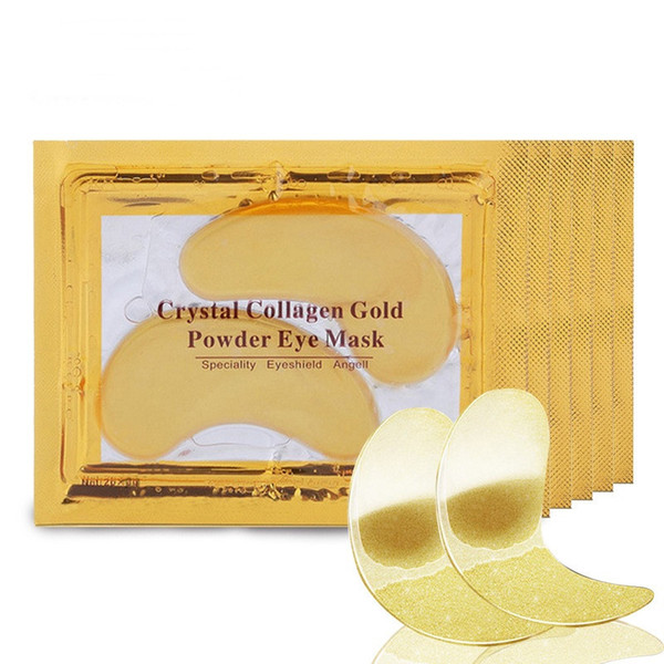 24k Gold Crystal Collagen Eye Mask Eye Patches Anti Dark Circles Puffiness Moisturizing Eye Masks Eyes Pads