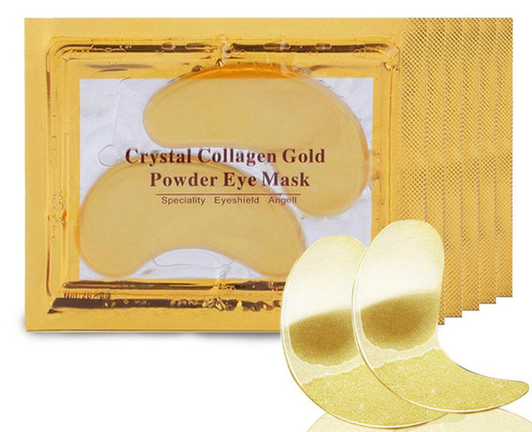 New Brand Crystal Collagen Gold Powder Eye Mask Crystal Eye Mask Eyes masks Dark circle Anti wrinkle moisture