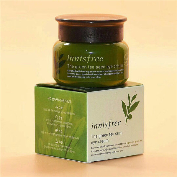 Korean Brand Innisfree The Green Tea Seed Eye Cream 30ml Enriched with Squeezed Green Tea Eye Care Cream 50pcs