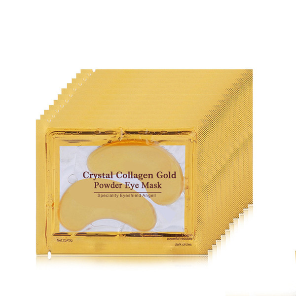 Premium Eye care makeup crystal collagen gold powder eyes mask 3g dark circle remove DHL Free skin care cosmetics