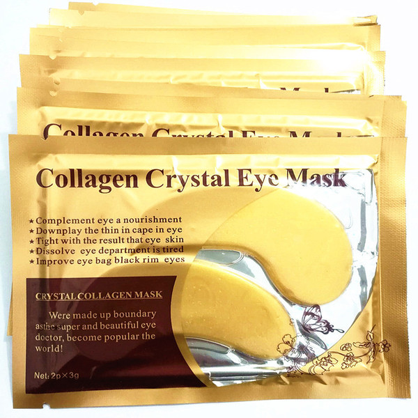 Collagen gold eye masks skin care cosmetics 3g improve eye bag black rim eyes DHL Free eye care makeup