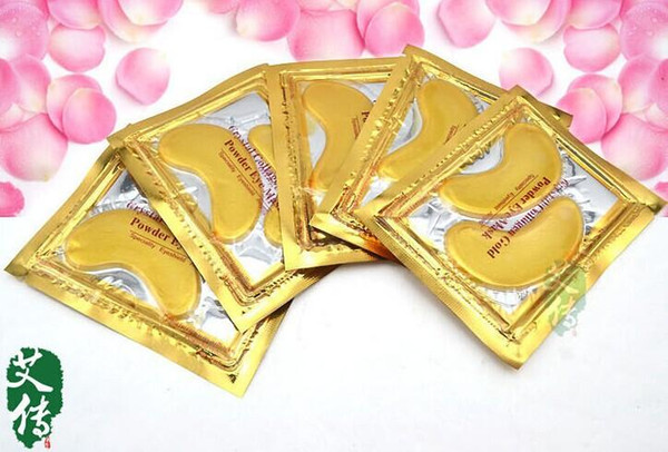 Hotsale10pcs Gold Crystal collagen Eye Mask Hotsale eye patches 10pcs=5packs