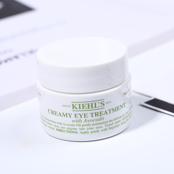 KIEHL Creamy Eye Care Cream with Avocado Wt14g Replenishment Fade dark circles Pure natural plant Avocado Night cream for free shipping