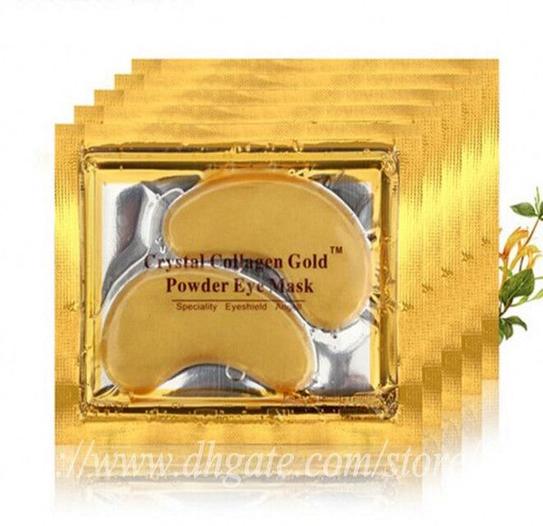 In stock Collagen Gold Powder Eye Mask Anti-Wrinkle crystal eye mask 24K Golden Mask stick to dark circles