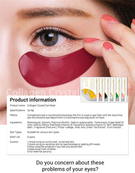 Dropshipping LANBENA 24K Gold Eye Mask Collagen Eye Patches Anti Dark Circle Puffiness Eye Bag Moisturizing Skin Care