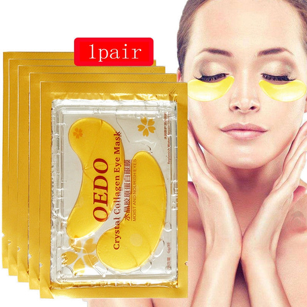 Gold Crystal Collagen Eye Mask Skin Care Eye Patches Crystal Beauty Anti Dark Circle Anti-Puffiness Cream Eye Care GGA608 100pcs