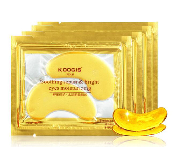 New Collagen Crystal Eye Masks Anti-puffiness moisturizing Eye masks Anti-aging masks collagen gold powder eye mask