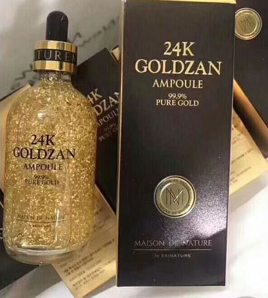 Brand Face Serum cosmetics 24K GOLDZAN AMPOULE MAISON DE NATURE face care essence makeup drop shipping