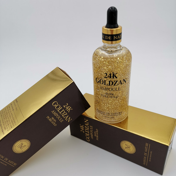 100ml Facial Serum Skin Care Skinature 24k Goldzan Ampoule Gold Day Creams & Moisturizers Gold Essence Serum Makeup