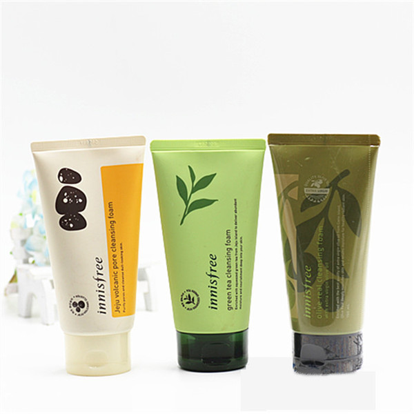 INNISFREE Jeju Volcanic Pore Cleansing Foam Olive Real Cleasing Foam Green Tea Cleaning cleanser facial foam face cream