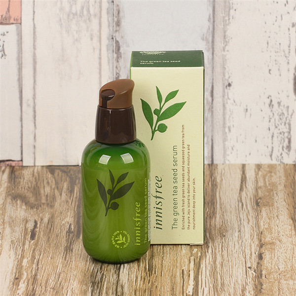 High Quality INNISFREE Korea brand Green Bottle CREAM THE Green Tea Seed Serum Moisturizing Face Care Lotion 80ML Free DHL Shipping 50pcs