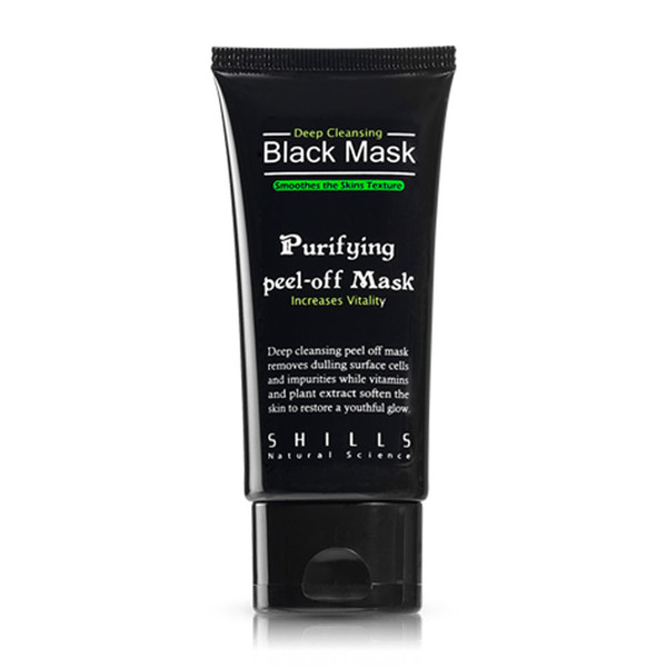 300pcs Top Quality SHILLS Black MASK Deep Cleansing/ purifying peel-off mask / Clean Blackhead facial mask 50ML Free DHL