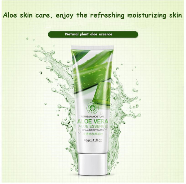 Hot BIOAQUA Aloe Soothing Gel 40ml Aloe Vera Gel Skin Care Remove Acne Moisturizing Aloe Cream