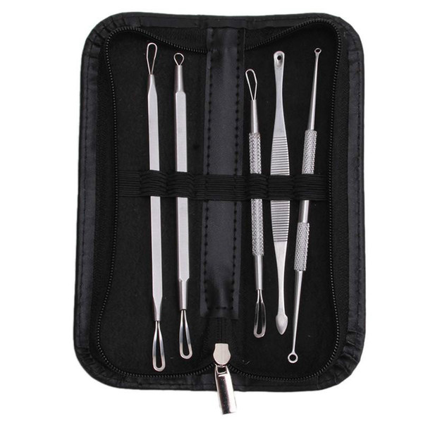 Silver Stainless Blackhead Comedone Acne Blemish Extractor Remover Pimple Pin Cosmetic Health Beauty Care Needle Tool