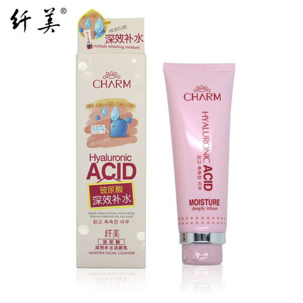 Wholesale-Hot Brand Hyaluronic Acid Moisturizing Facial Cleanser Face Care Deeply Clean Filling Water Contractive Pore Carry Bright Skin