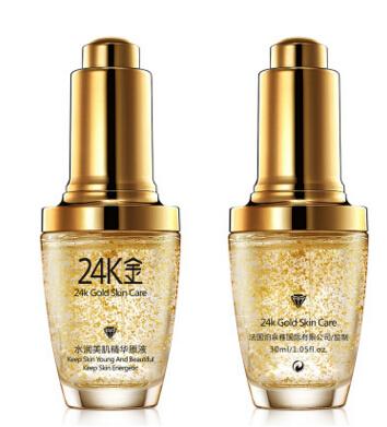 24K Gold Face Day Cream Hydrating Essence Serum Whitening Moisturizing Anti-Aging Women Face Skin Care 2pcs