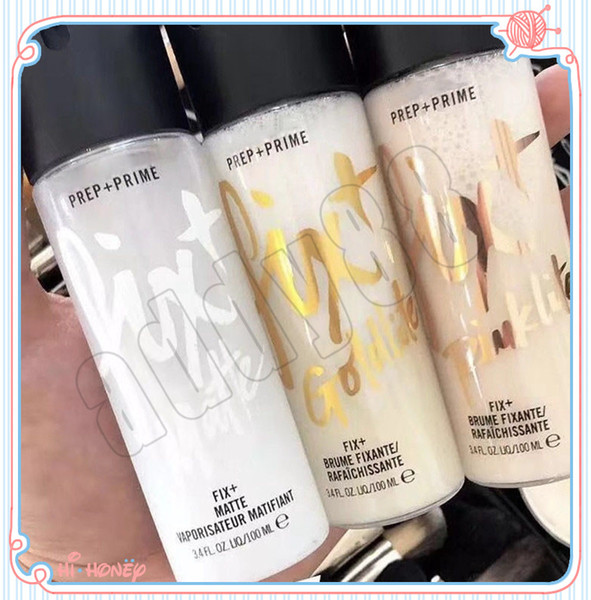 New Arrival M Fix+ Prep + Prime 3 pcs Setting Spray Goldlite Pinklite Matte Shimmer Fix Long lasting free shipping