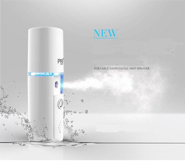 Pritech portable nano facail mist sprayer face steamer device beauty facial humidifier cold spray machine hydrate your skin