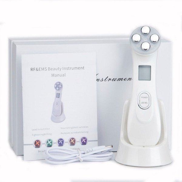 5in1 RF&EMS Radio Mesotherapy Electroporation Face Beauty Pen Radio Frequency LED Photon Face Skin Rejuvenation Remover