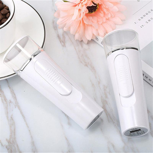 HOT Portable Mini Face Spray Bottle Nano Mister Facial Hair Steamer USB Rechargeable Power Bank Sprayer 2 in 1 Travel Too