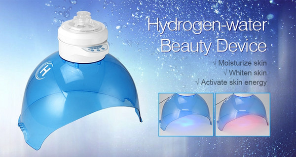 Hydrogen Facial Steamer for face Moisturize skin rejuvenation acne removal with led light therapy beauty salon use DHL free shipping