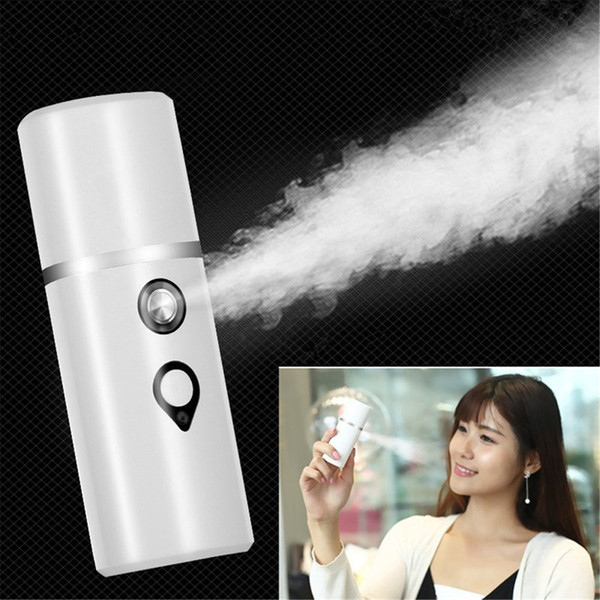 Portable USB Mini Face Spray Bottle Nano Mister Facial Steamer Handy Atomization Mister Face Facial Moisturizing Replenishing DHL