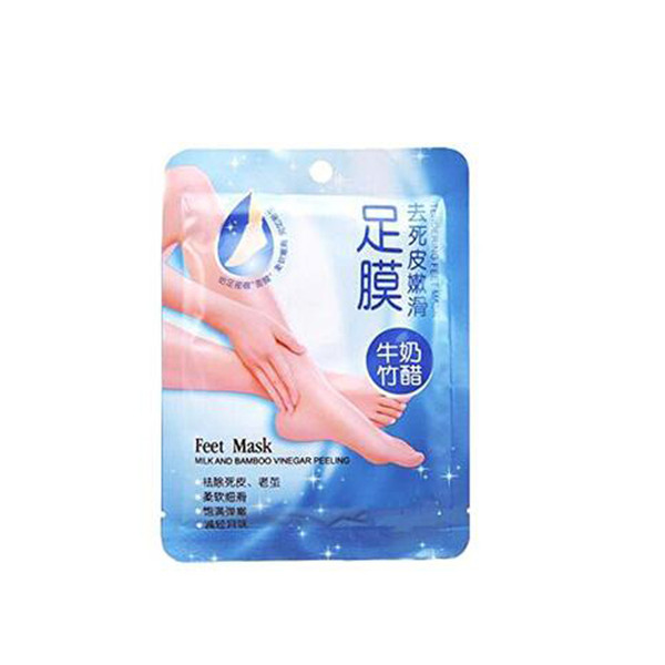 Stock Rolanjona Milk Bamboo Vinegar Feet Mask Peeling Exfoliating Dead Skin Remove Professional Feet sox Mask Foot Care fast ship