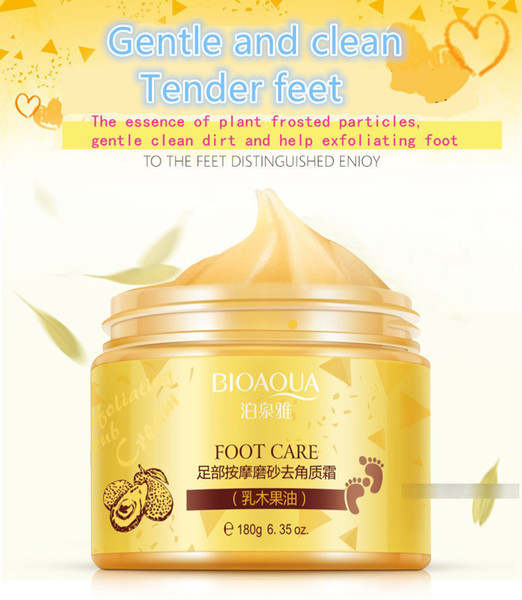 BIOAQUA Foot Care Massage Cream Peeling Exfoliating Moisturizing Foot Spa Beauty Remove Dead Skin BIOAQUA Shea Butter Foot Cream